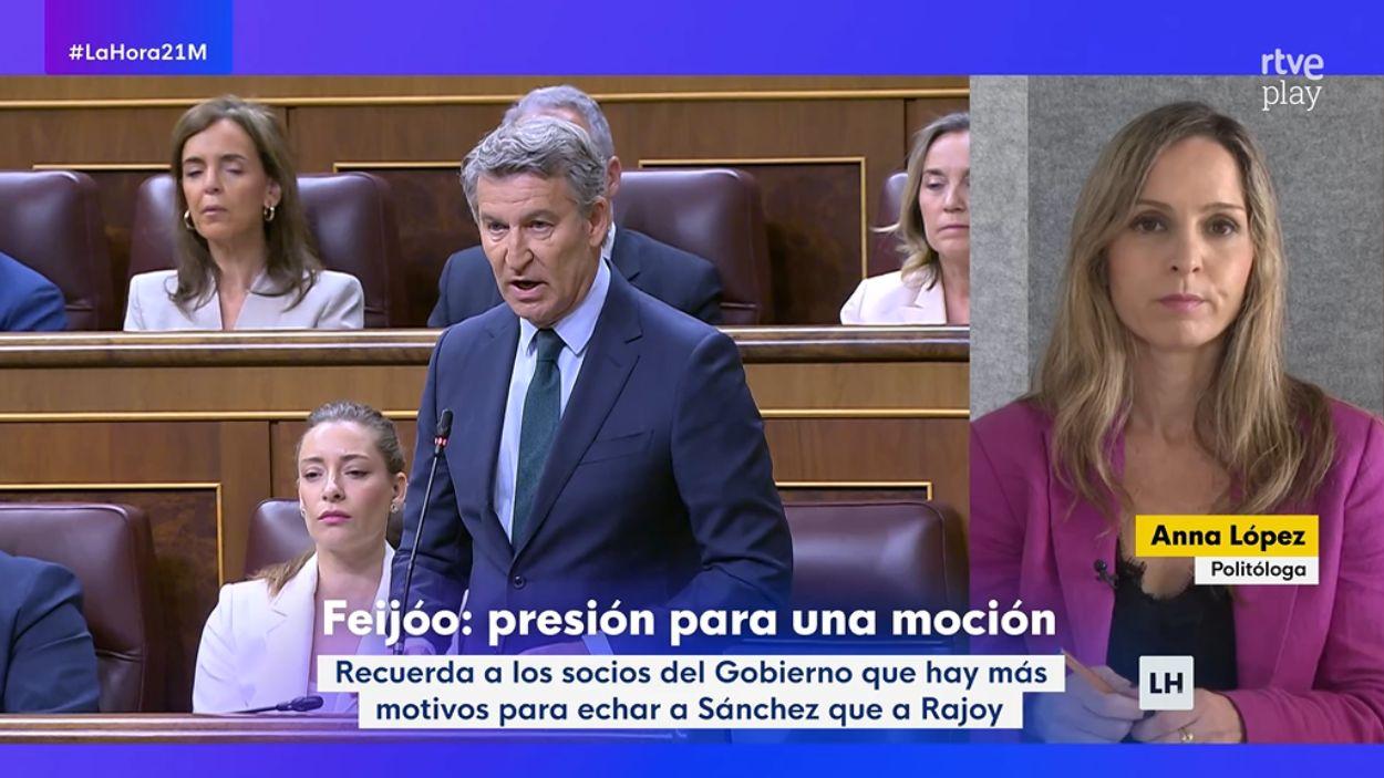 Anna López en 'La hora de La 1'. TVE