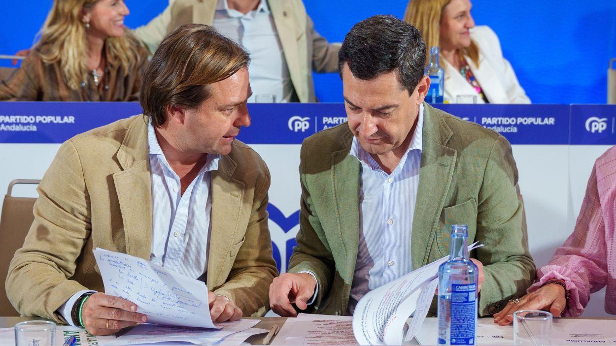 El presidente del Partido Popular de Andalucía, Moreno Bonilla, preside la reunión de la Junta Directiva Autonómica del PP-A /EP