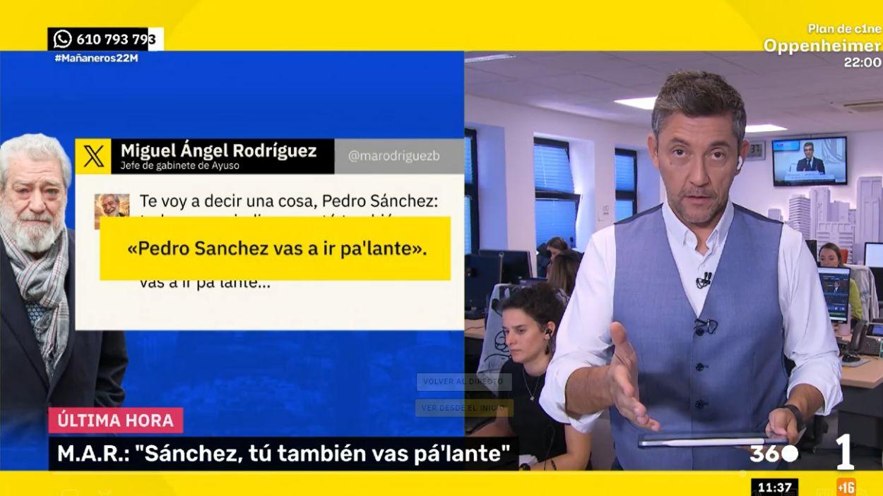 Javier Ruiz en 'Mañaneros 360'