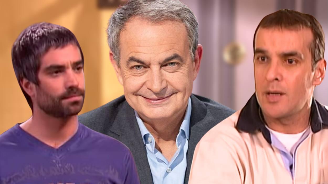 Fernando (Adrià Collado), Zapatero y Mauri (Luis Merlo) en 'Aquí no hay quien viva'