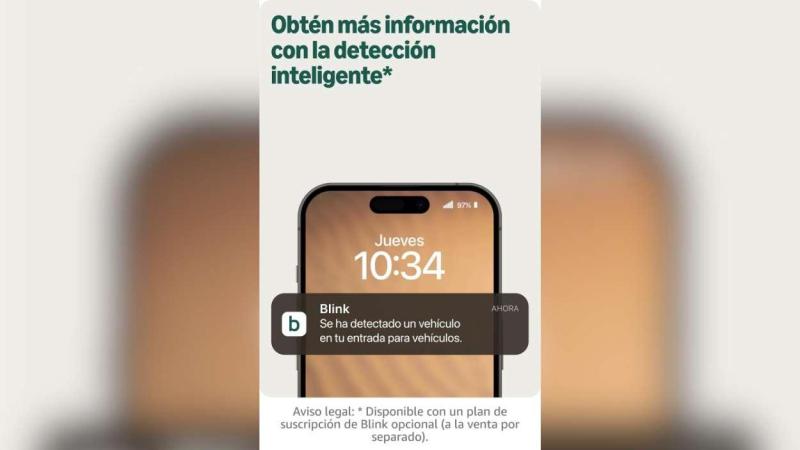 Detección inteligente con la cámara de seguridad Blink Detección inteligente con la cámara de seguridad Blink