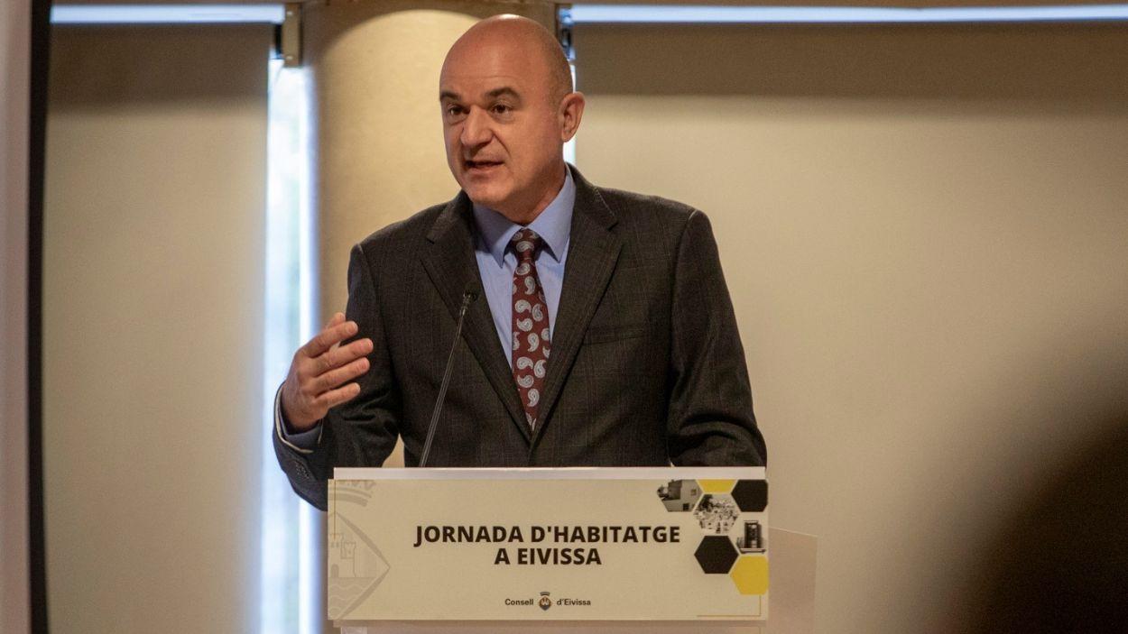 El presidente del Consell de Ibiza, Vicent Marí. EP.