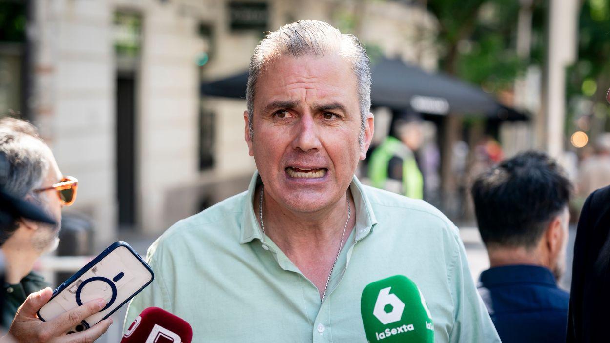 El portavoz de Vox en el Ayuntamiento de Madrid, Javier Ortega Smith. EP. 