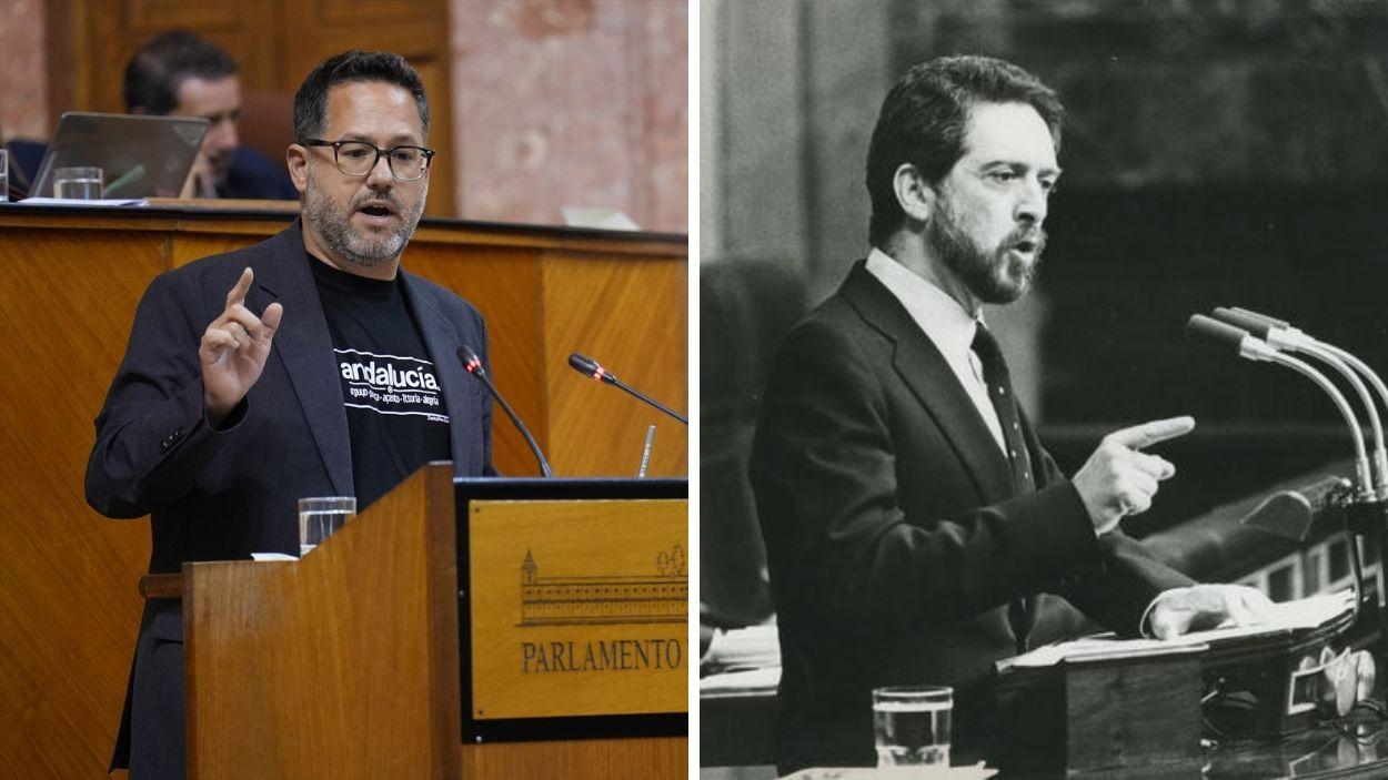 Portavoz Adelante Andalucía, José Ignacio García (I.) en el Parlamento, y Alejandro Rojas Marcos (d.) en el Congreso