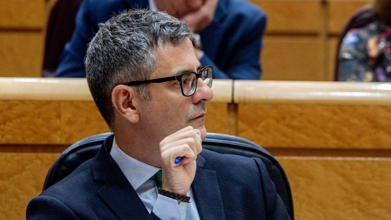 El ministro de la Presidencia, Justicia y Relaciones con las Cortes, Félix Bolaños. EP.