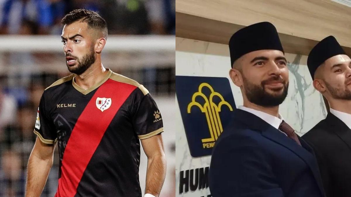 Jordi Amat como jugador del Rayo y como príncipe de Siau| EP