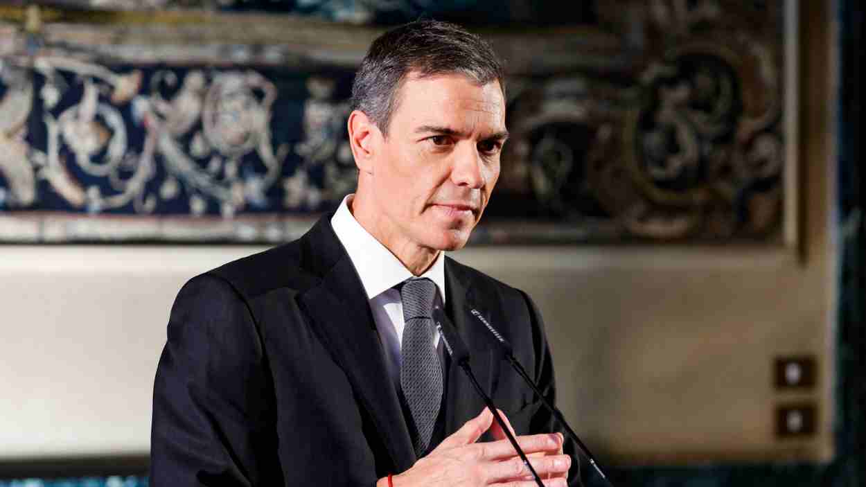 El presidente del Gobierno, Pedro Sánchez, en Roma. EP