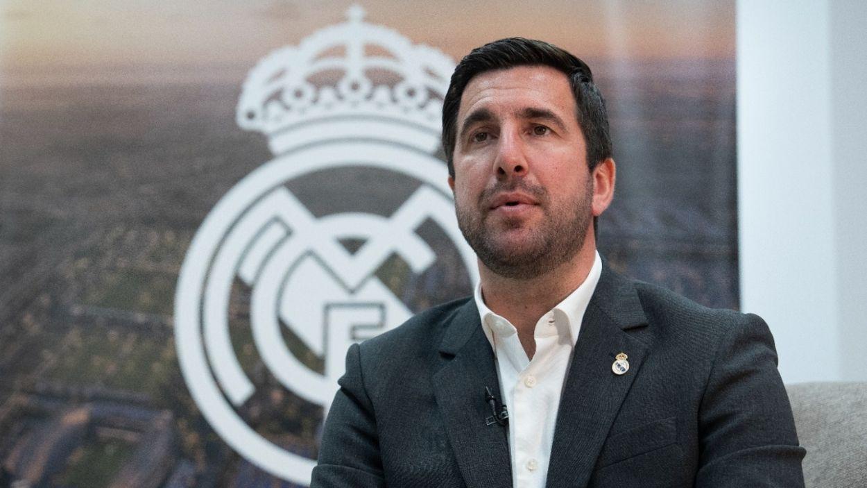 El empresario español Enrique Riquelme, candidato a la presidencia del Real Madrid, en una entrevista a Europa Press.