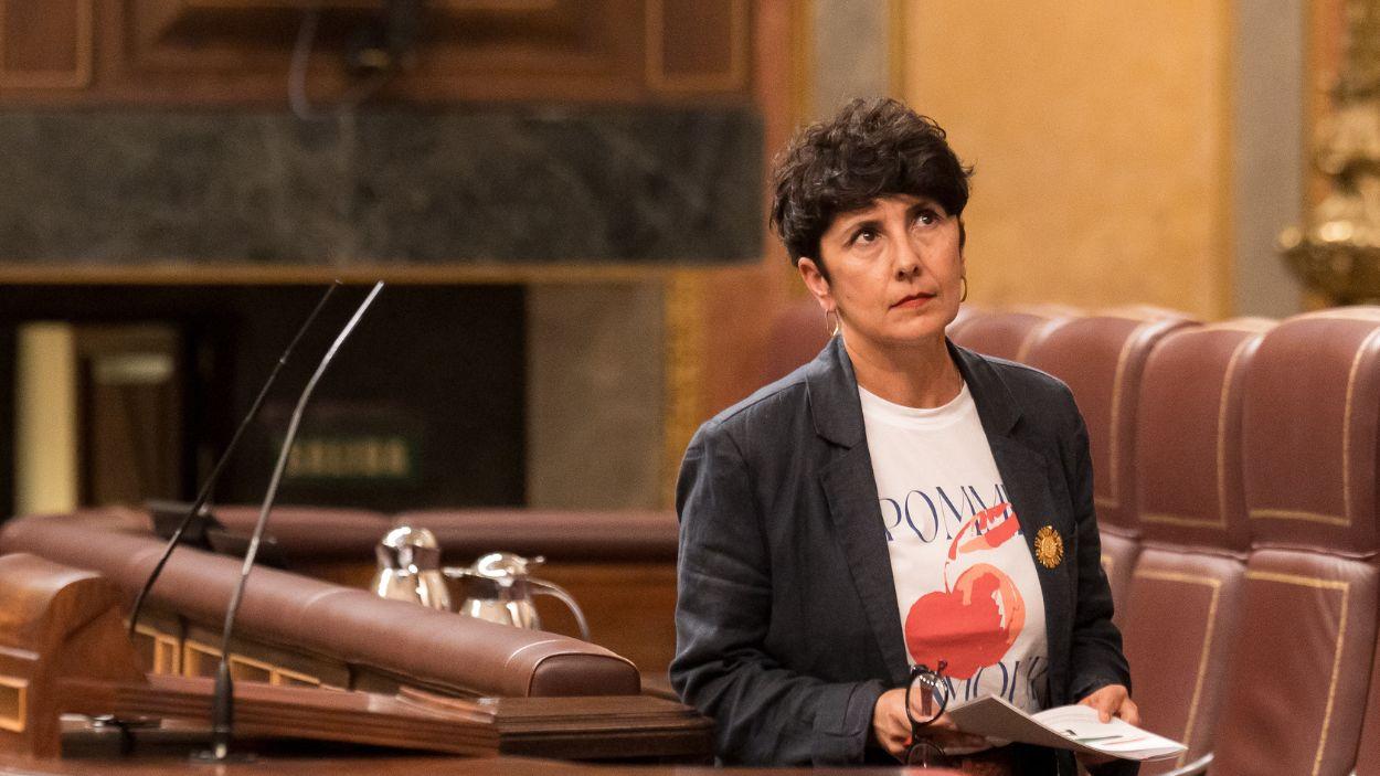 La portavoz del PNV en el Congreso, Maribel Vaquero, durante un pleno. Europa Press.