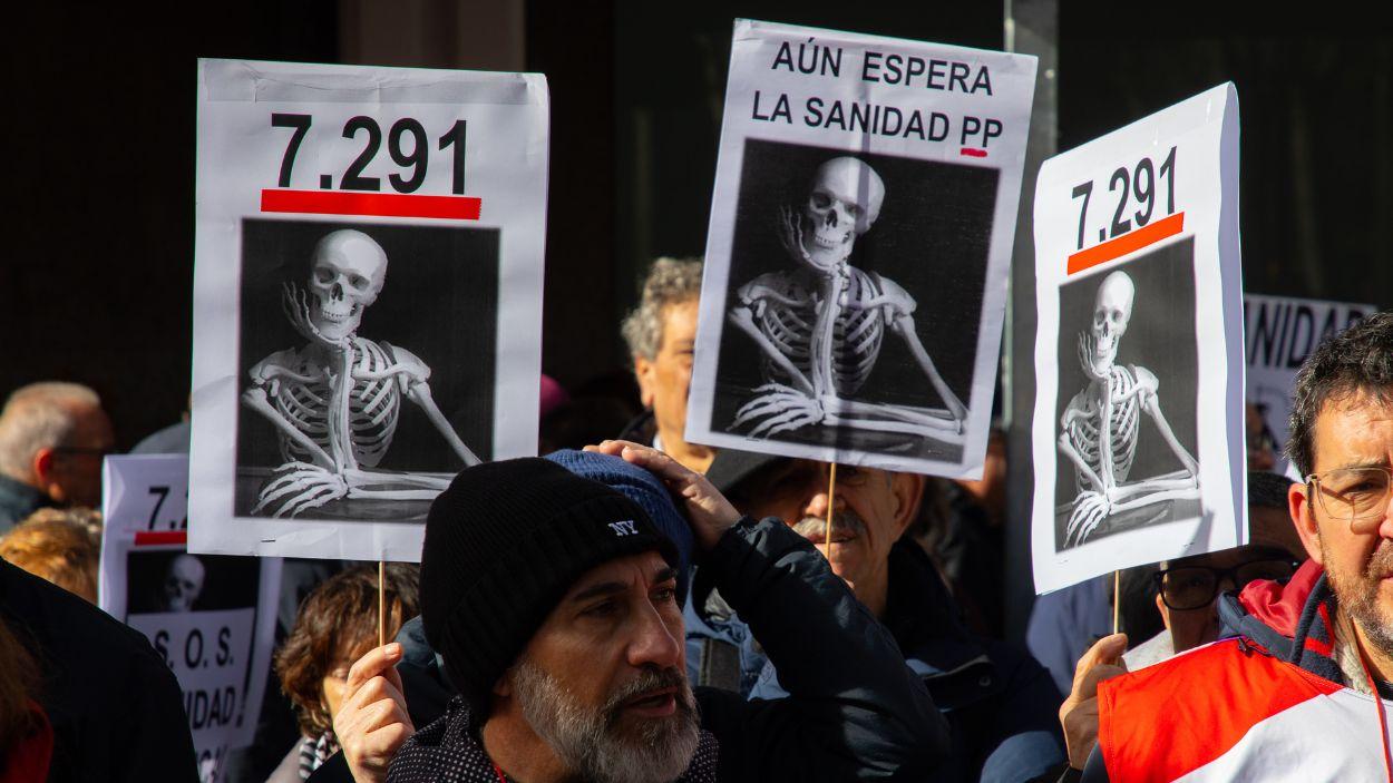 Manifestación en defensa del sistema público de salud de Madrid. EP.