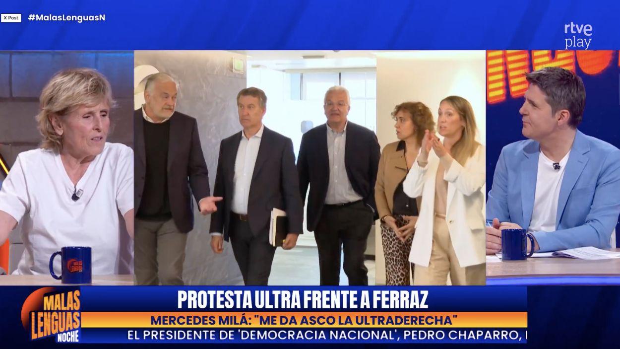 La periodista Mercedes Milá. Malas Lenguas. 