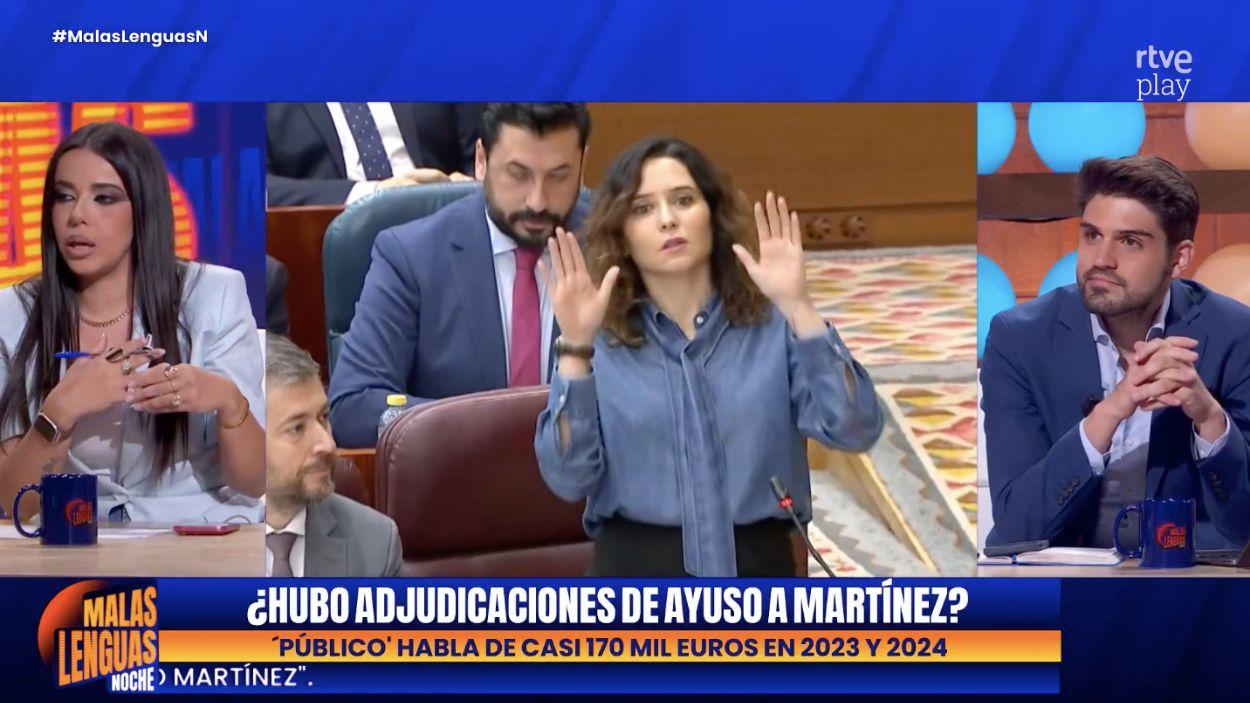 La colaboradora Sarah Santaolalla. Malas Lenguas. 
