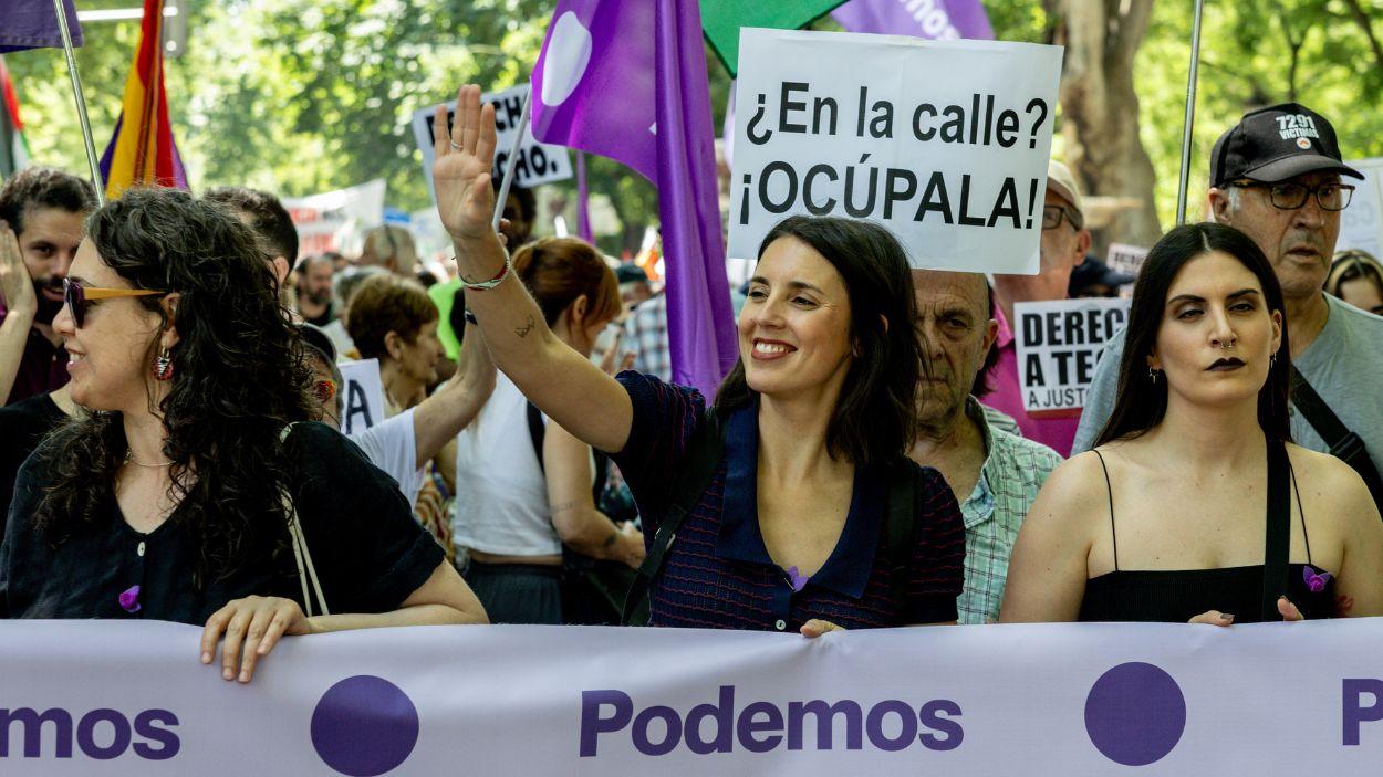 La secretaria política de Podemos y eurodiputada, Irene Montero. EP.