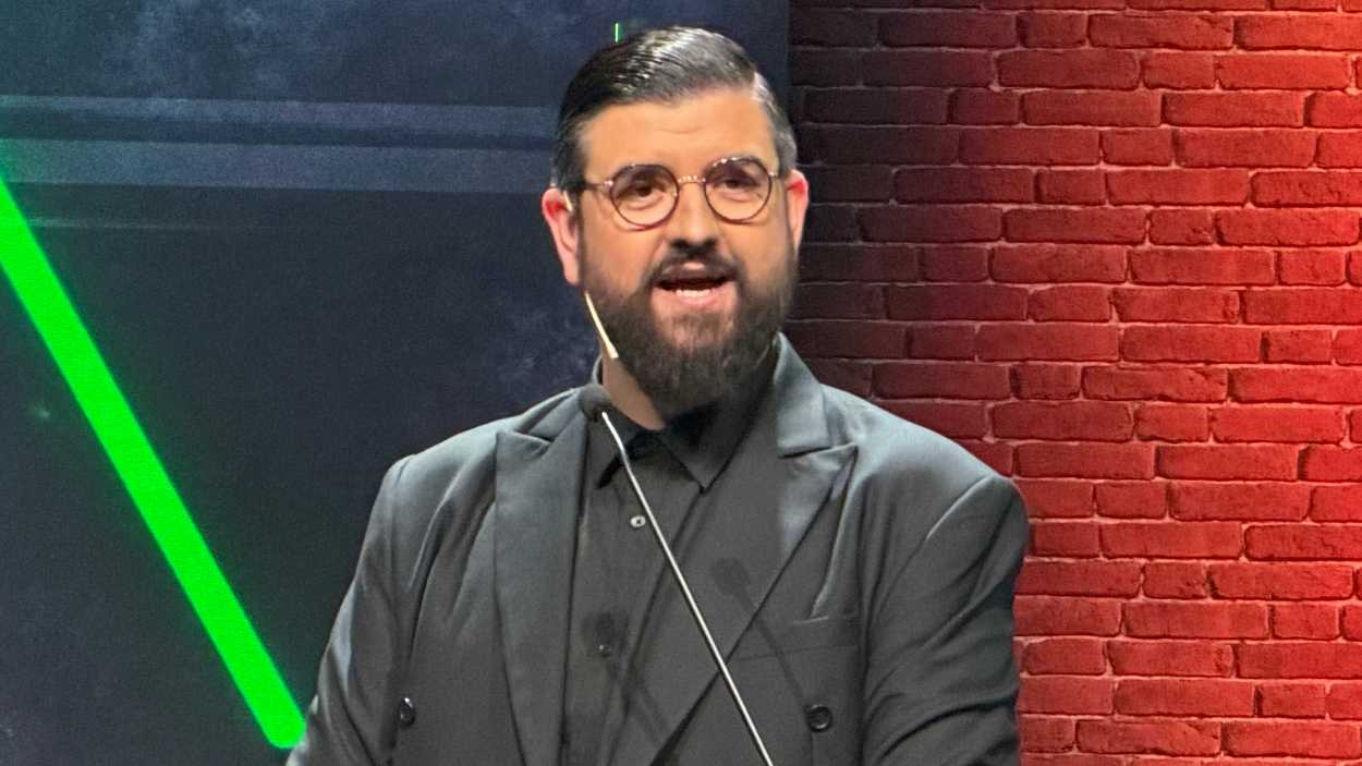 Manu Sánchez en la presentación de 'El perro Andaluz'