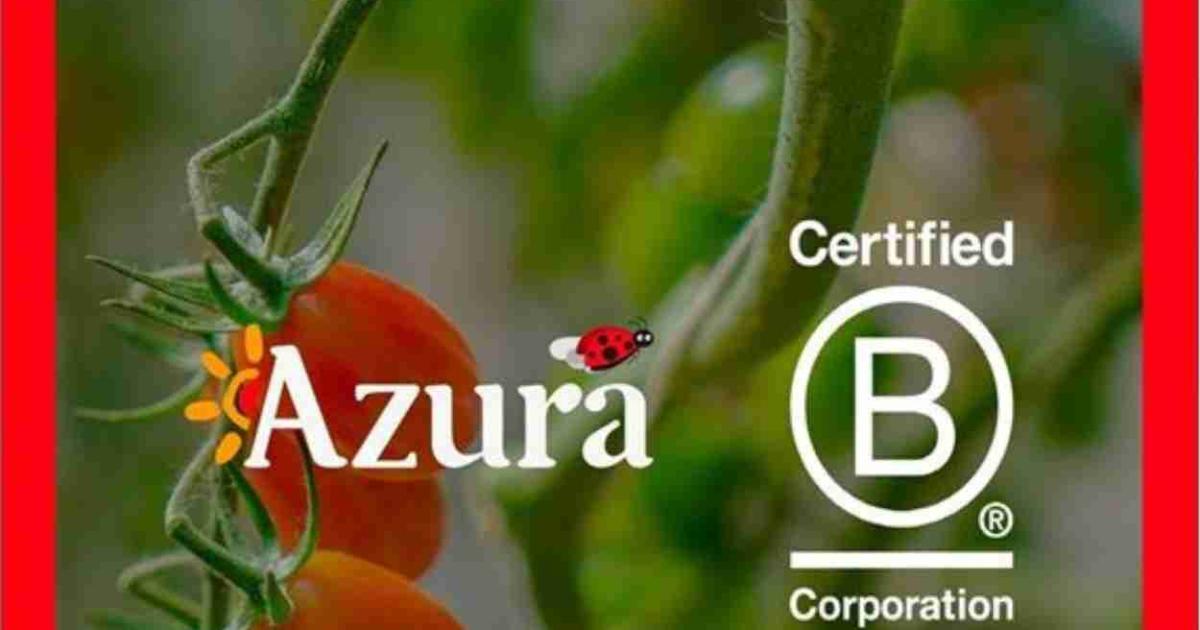 Azura obtiene la certificación B Corp para sus entidades que operan su negocio de tomates cherry