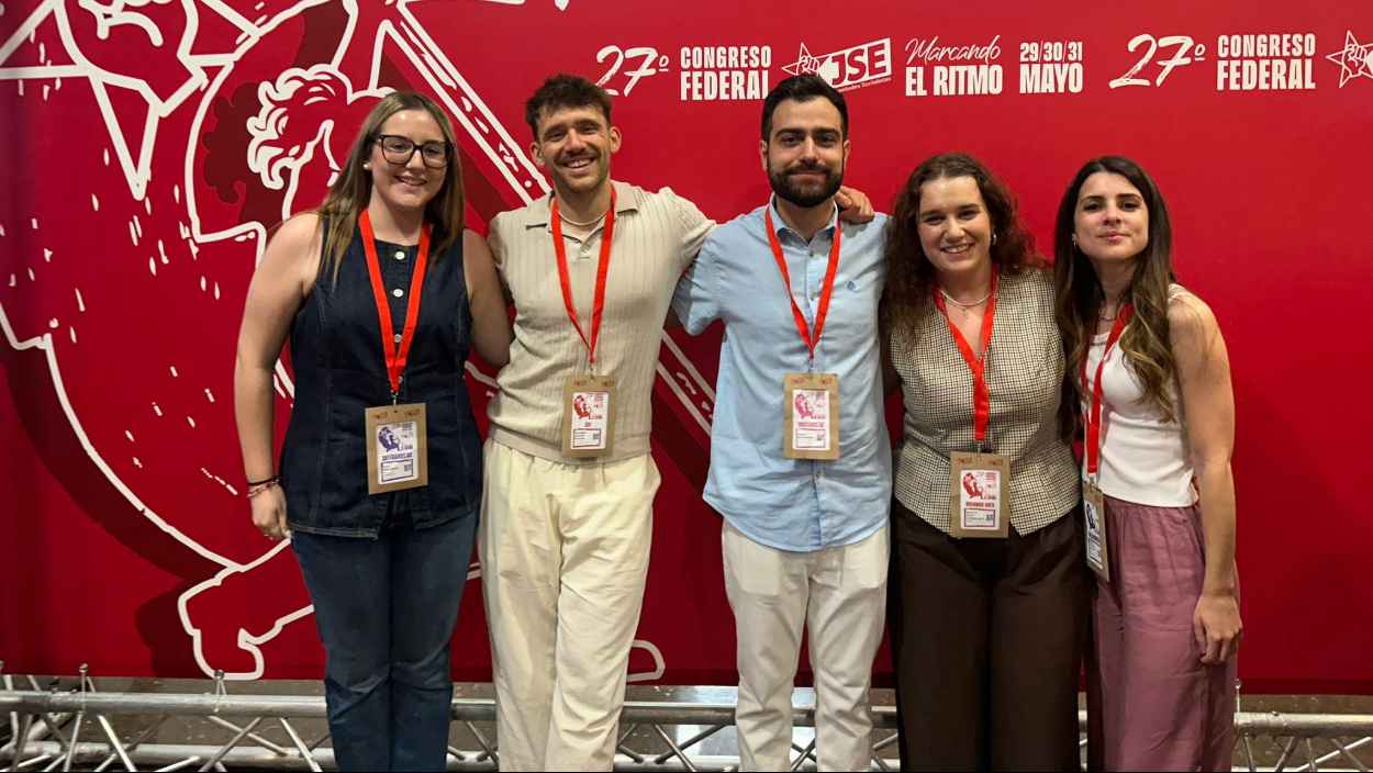 Delegación de la JSC en el 27.º Congreso Federal de la Juventudes Socialistas de España. JSC