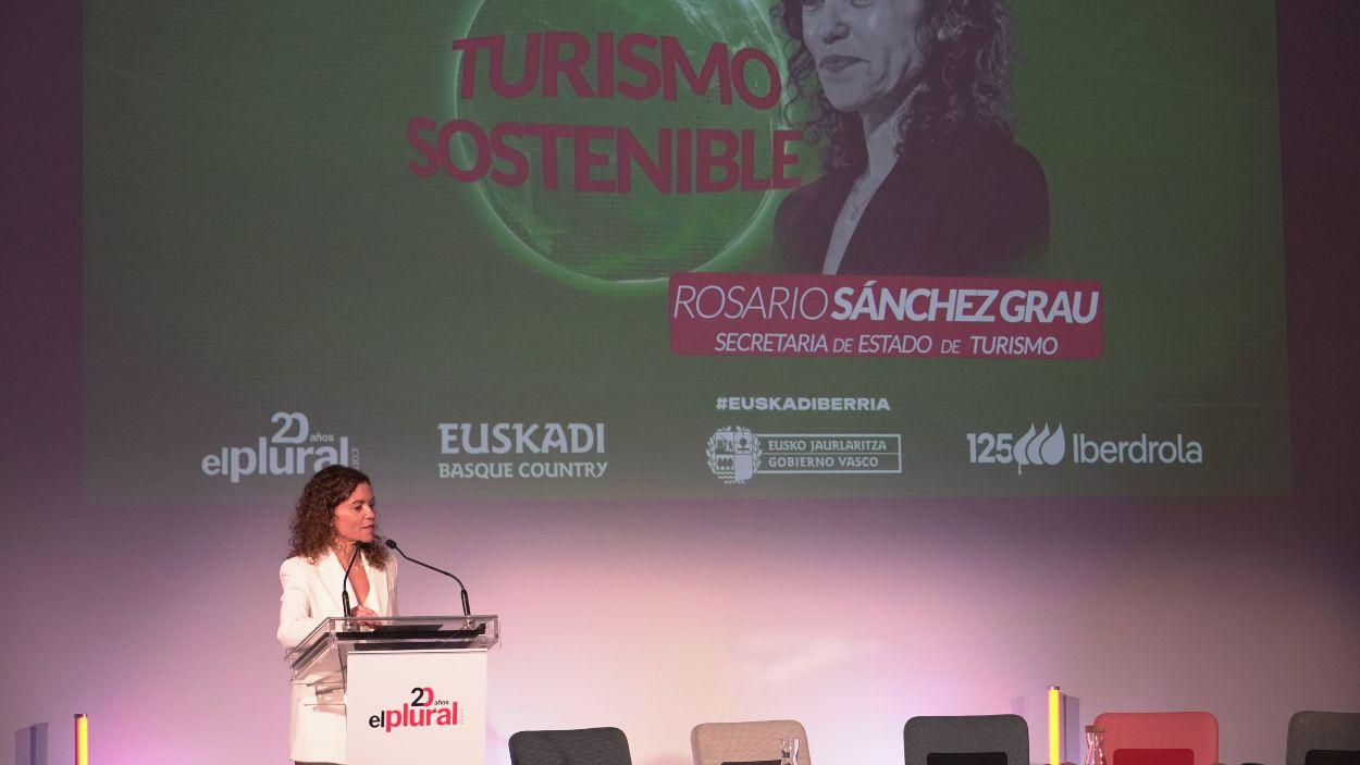 Rosario Sánchez Grau, en la jornada Turismo Sostenible Euskadi, Destino de Valor organizada por ElPlural.com