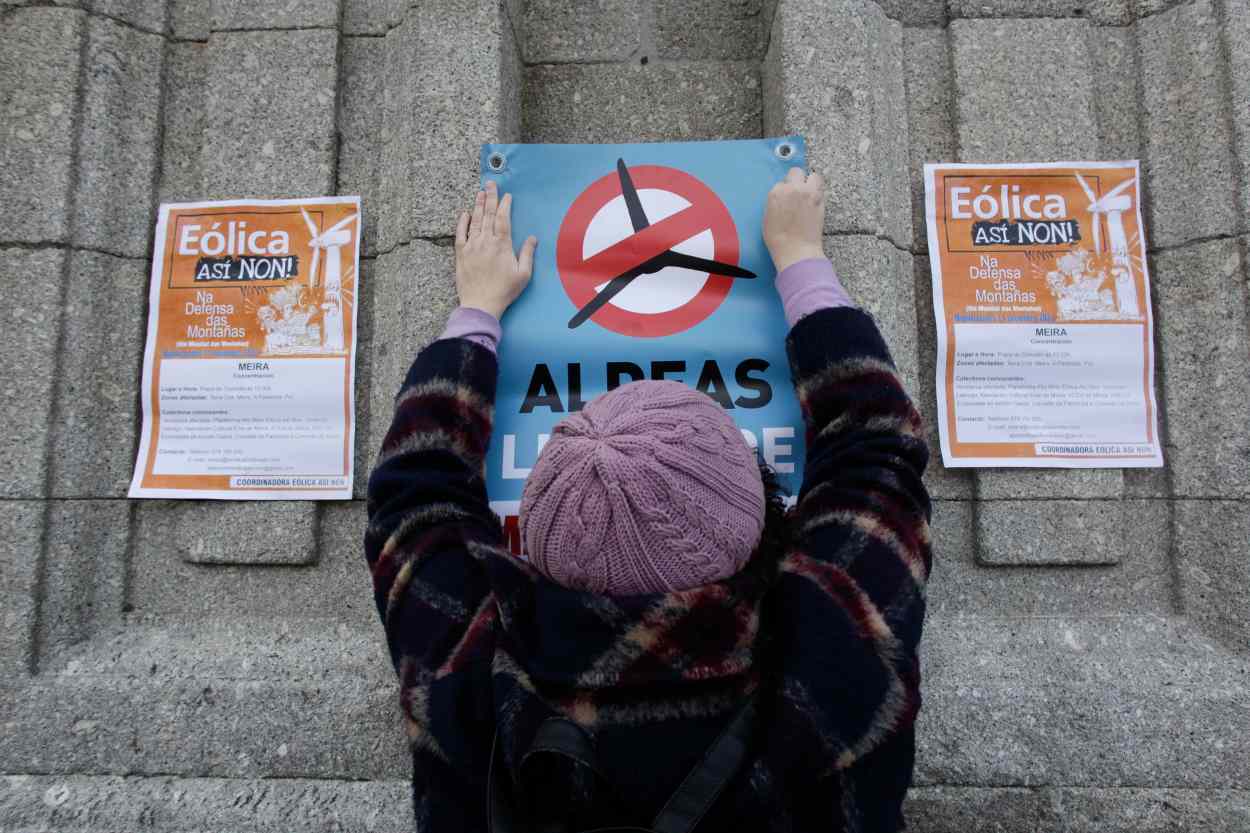 La coordinadora Eólica Así Non está formada por 19 asociaciones y entidades (Foto: Europa Press/Archivo).