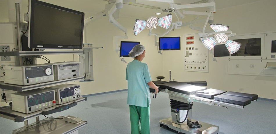 Sala de un hospital en España. 