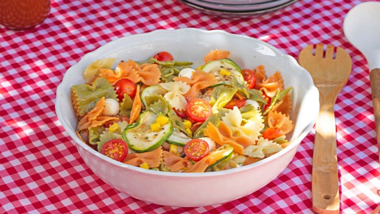 Ensalada de pasta con calabacín y mozarella Mercadona
