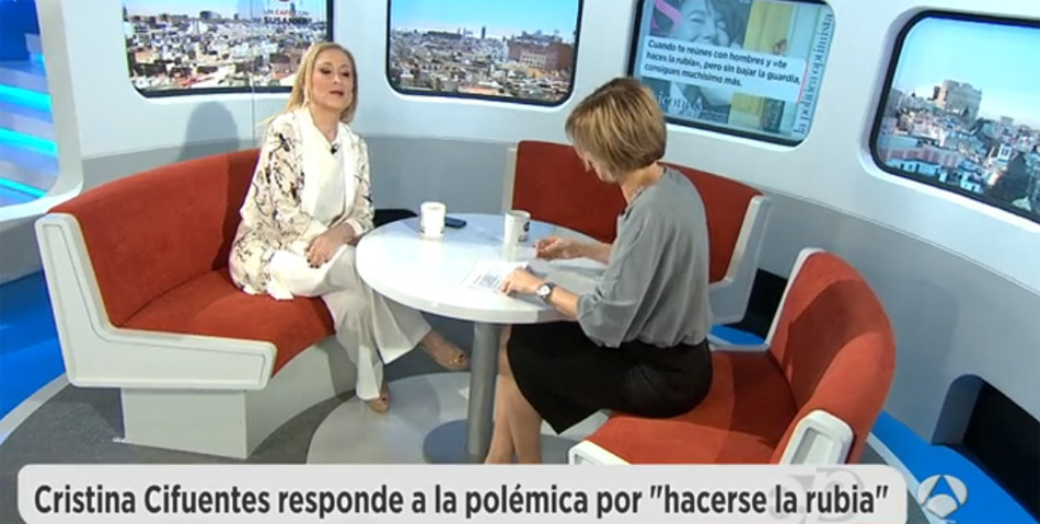 La presidenta de Madrid, Cristina Cifuentes, en 'Espejo Público'