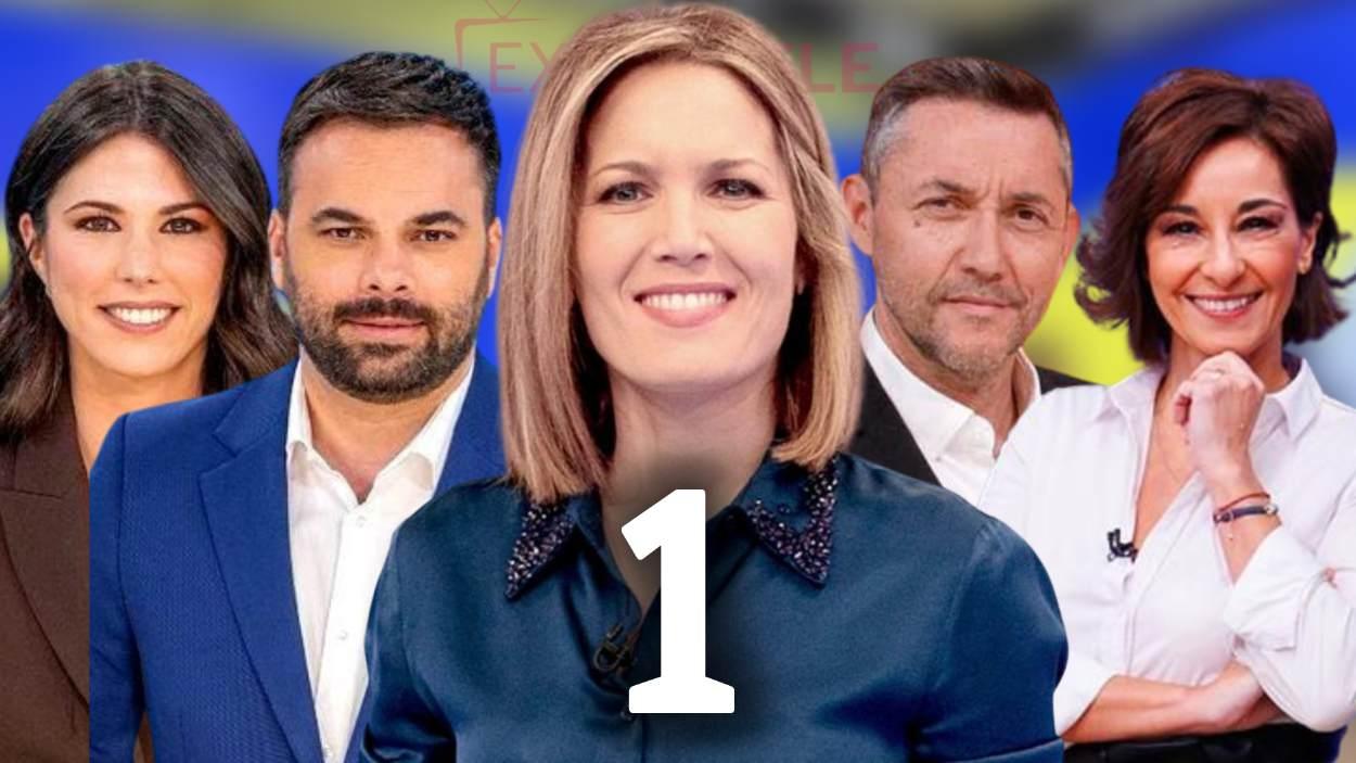 Los rostros de los espacios matinales de La 1 de TVE (ELABORACIÓN PROPIA)