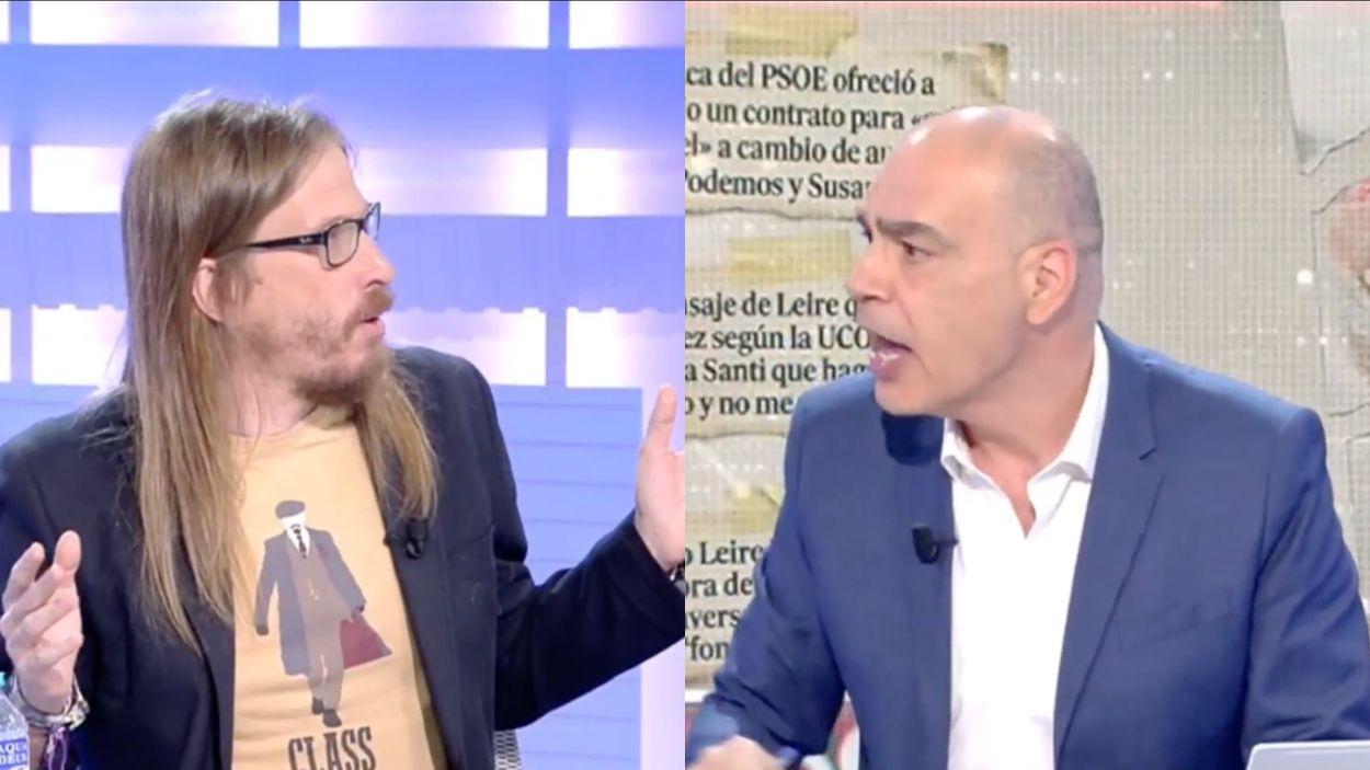Pablo Fernández y Nacho Abad en 'En Boca de Todos'. Mediaset.