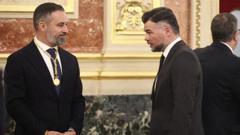 El recado de Rufián a PP y Vox tras el discurso del Papa: "A