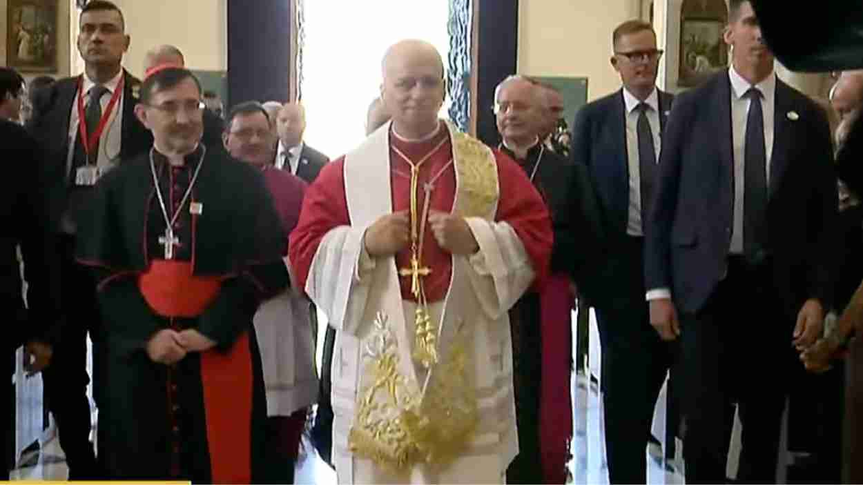 El papa León XIV en La Almudena
