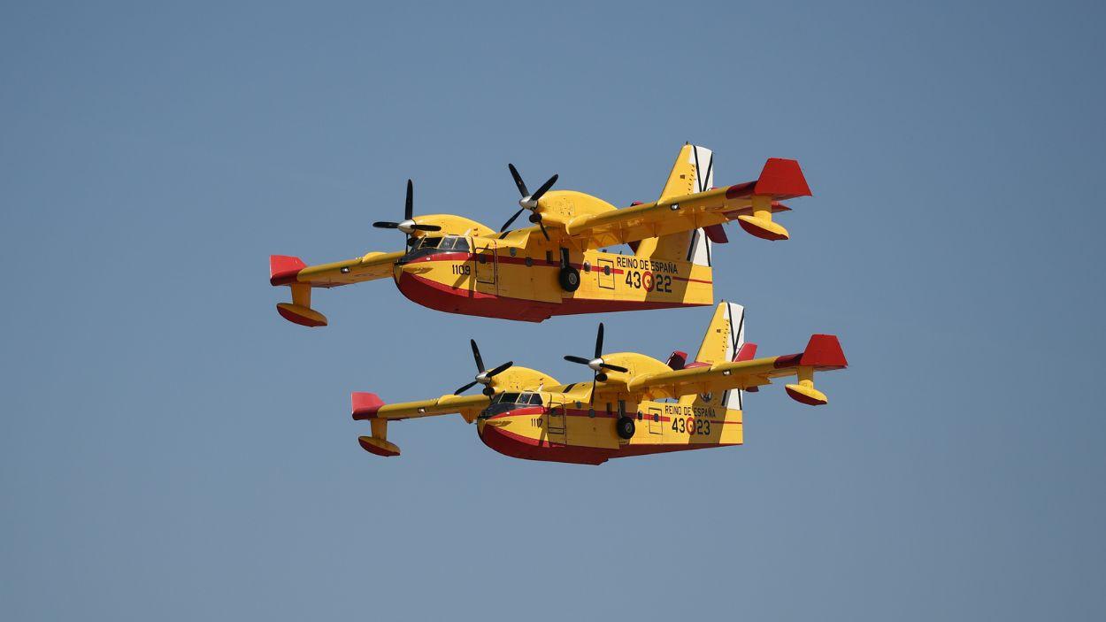 Dos hidroaviones volando / Archivo EP 