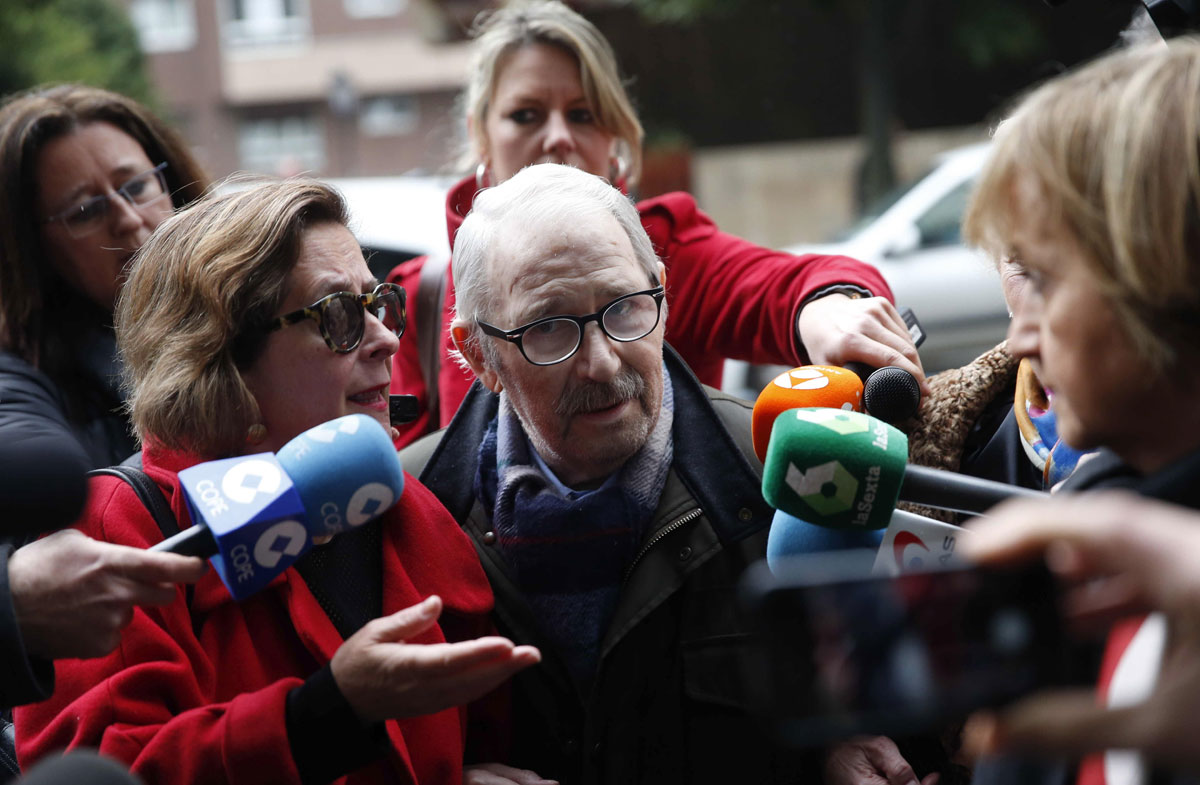 El ex secretario general del SOMA-UGT José Ángel Fernández Villa a su llegada al Juzgado