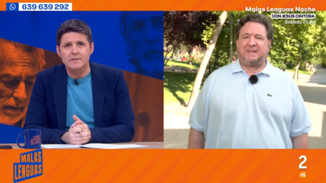 Jesús Cintora y José Luis Peñas en 'Malas Lenguas'. TVE