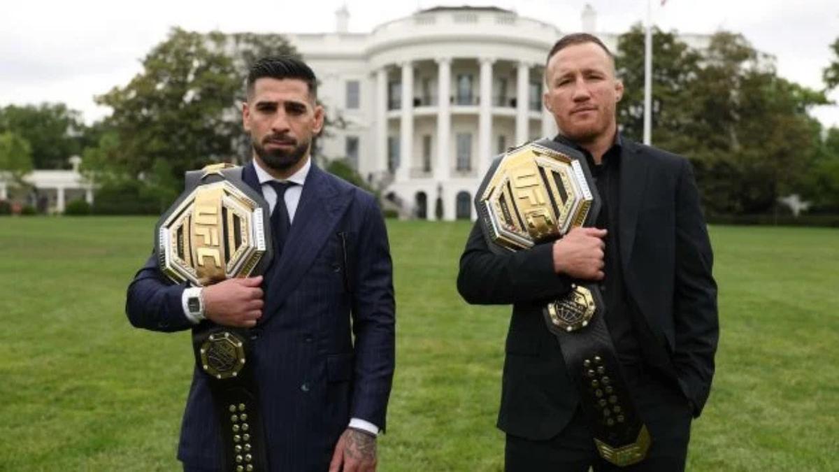 Ilia Topuria y Justin Gaethje| UFC