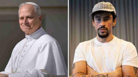 Así fue el encuentro entre el papa León XIV y Bad Bunny