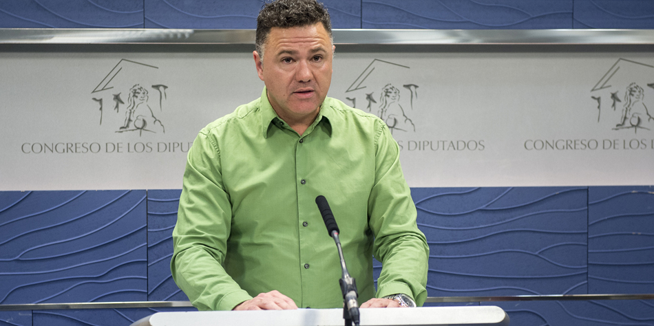 Juan Antonio Delgado, diputado de Podemos y portavoz de Interior en el Congreso de los Diputados