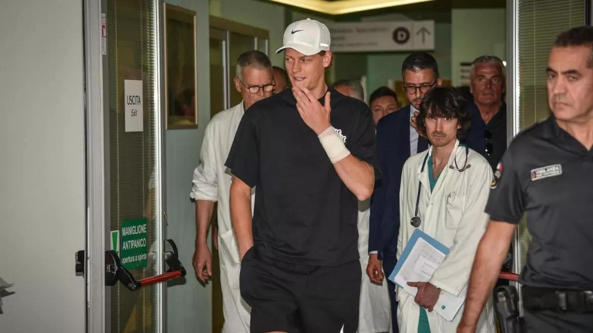 Sinner en su visita al hospital