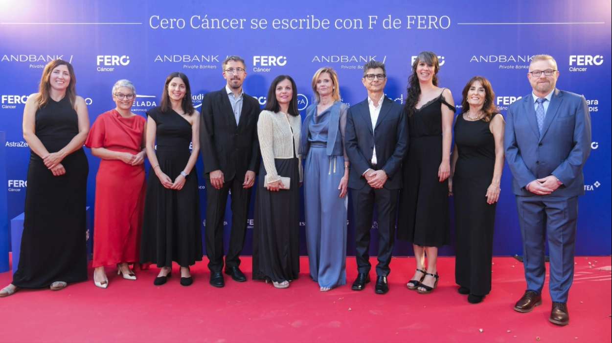 Premiados de la Gala FERO celebrada el 8 de junio de 2026 en Les Drassanes Reials de Barcelona. Fundación FERO Cáncer