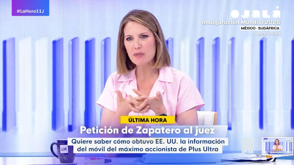 Silvia Intxaurrondo en 'La Hora de La 1'. RTVE.
