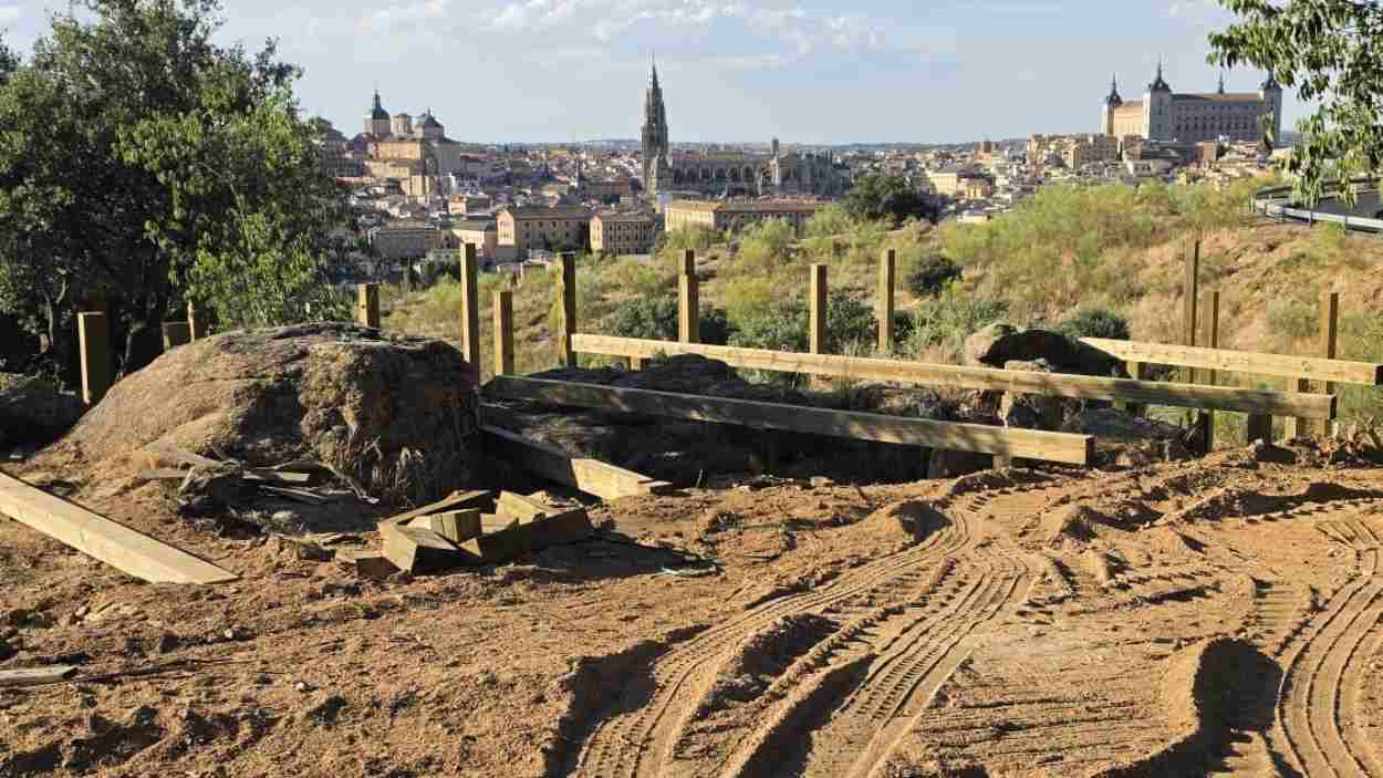 Obras que se están llevando a cabo en la Ronda del Valle de Toledo