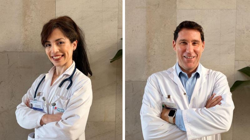 La doctora Carolina Blas Carracedo y el doctor Miguel Aganzo Yeves, del Hospital Univeristario Rey Juan Carlos