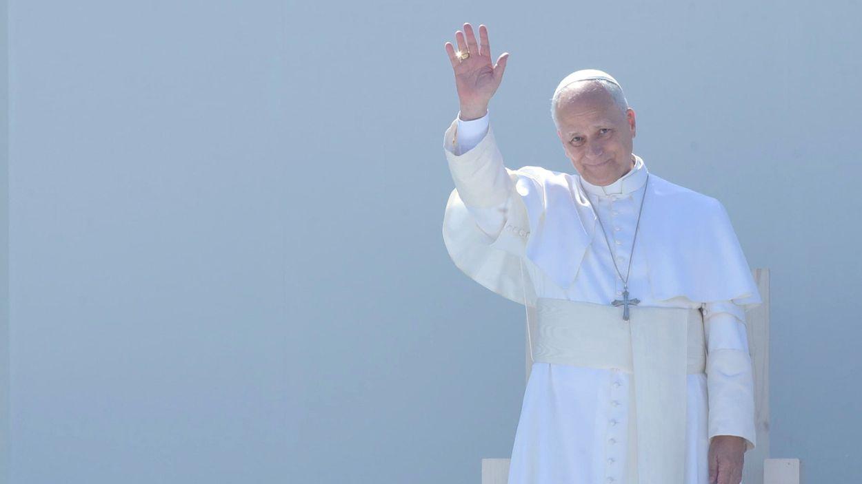 El papa León XIV en Santa Cruz de Tenerife. EP.