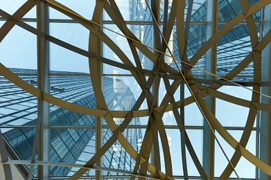 Interior de la sede de Deutsche Bank en Frankfurt