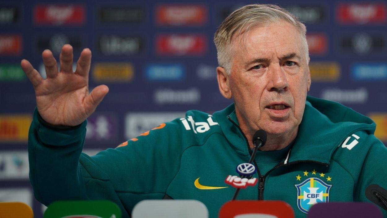 El seleccionador de Brasil, Carlo Ancelotti.