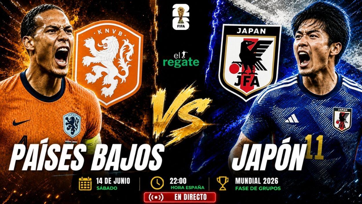 Paises Bajos - Japón, en El Regate