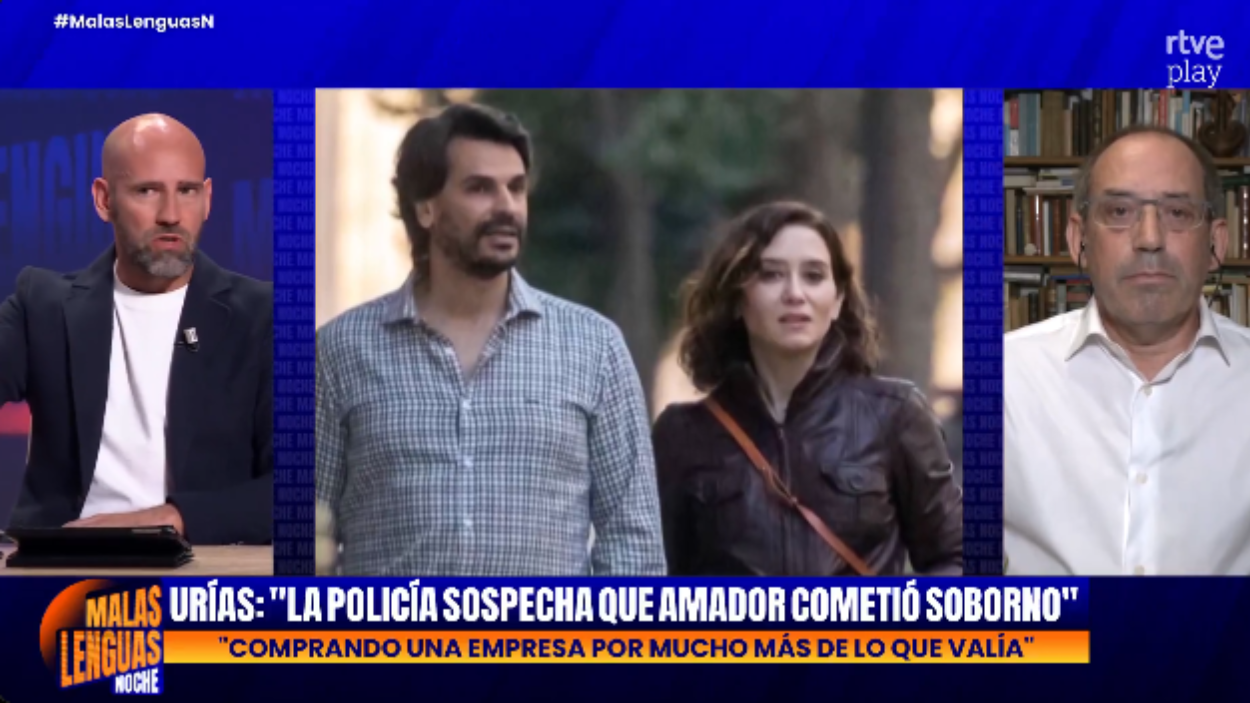 Gonzalo Miró en 'Malas Lenguas Noche'. TVE