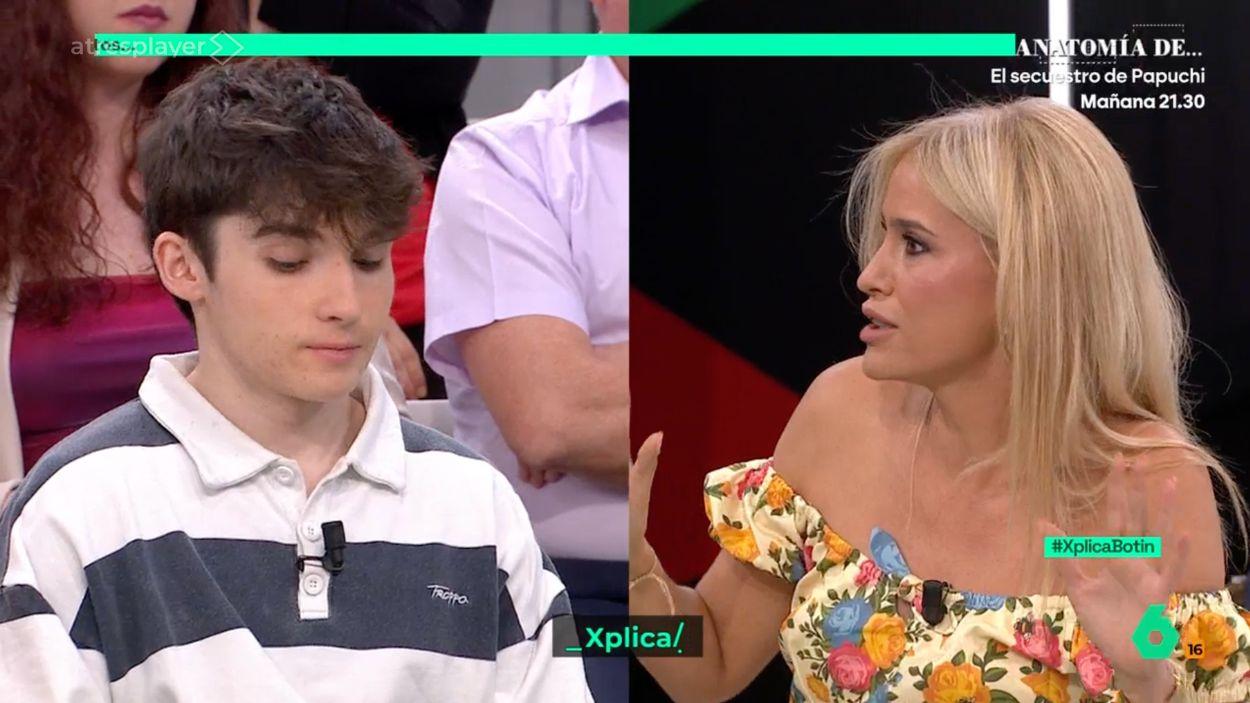Jon Echevarría y Afra Blanco en laSexta Xplica. Atresmedia.