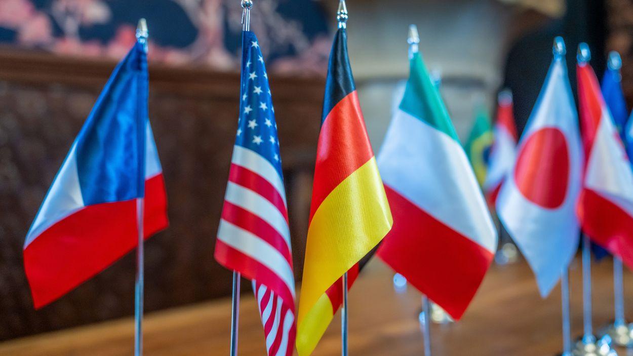 Imagen de recurso de las banderas de los países del G7. EP/Archivo.
