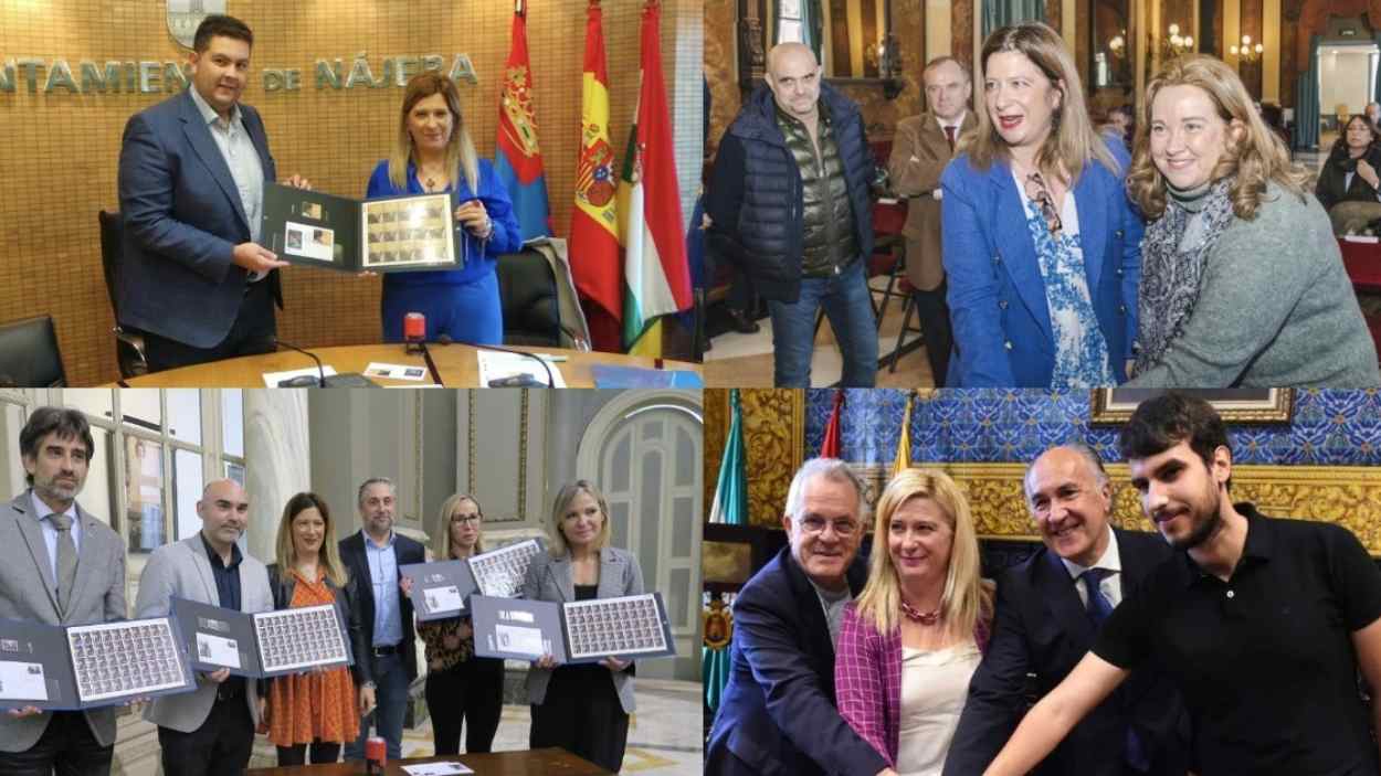 Leire Díez con varios alcaldes y concejales del Partido Popular de distintos ayuntamientos de España. EP.