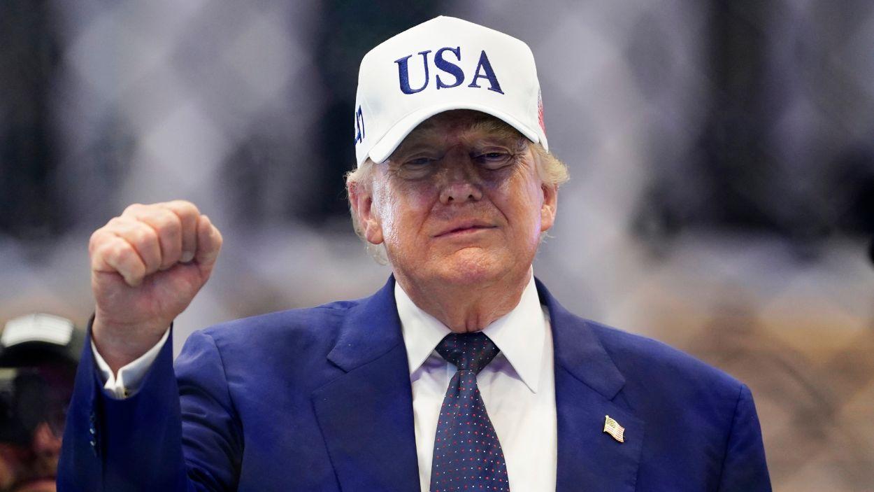 El presidente de Estados Unidos, Donald Trump, en el evento de la UFC Freedom 250 en la Casa Blanca. EP.