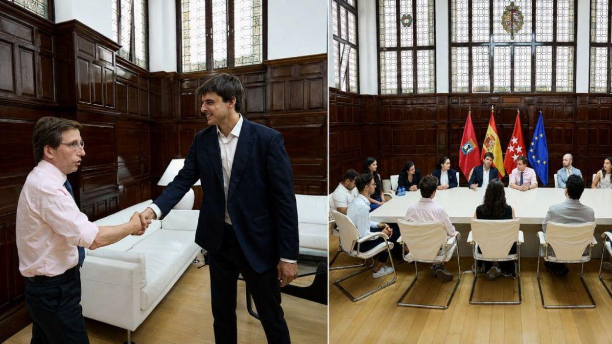 El alcalde de Madrid recibe a AP institute. Servimedia.